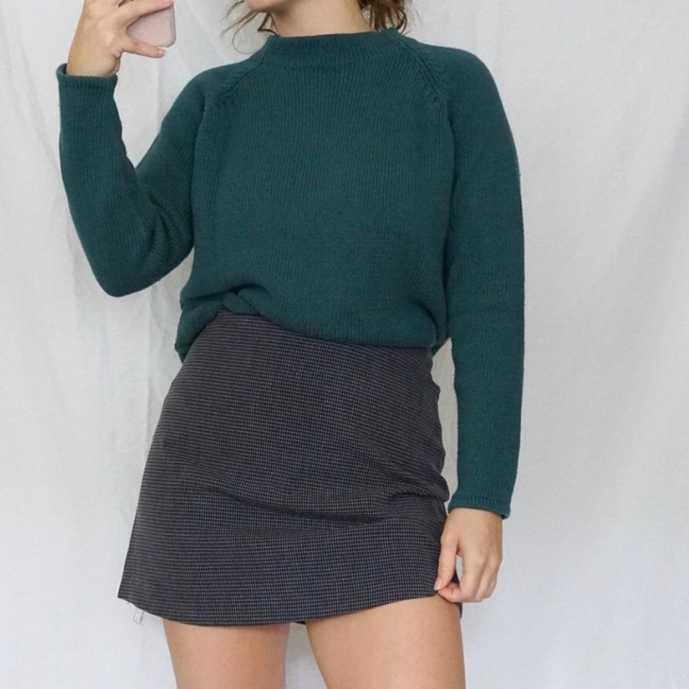 Vintage Teal Knit Sweater